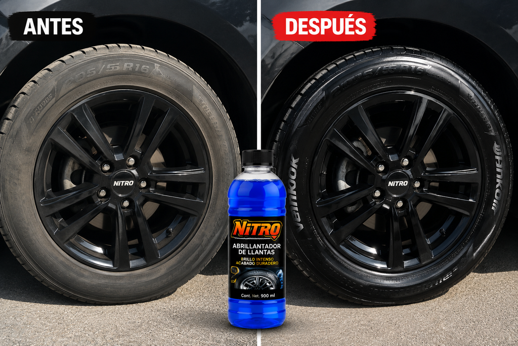 ABRILLANTADOR DE LLANTAS NITRO 900 ml.